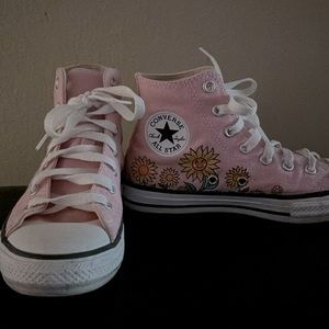 Sunflowers Chuck Taylor All Star High Top Little/Big Kids. Converse